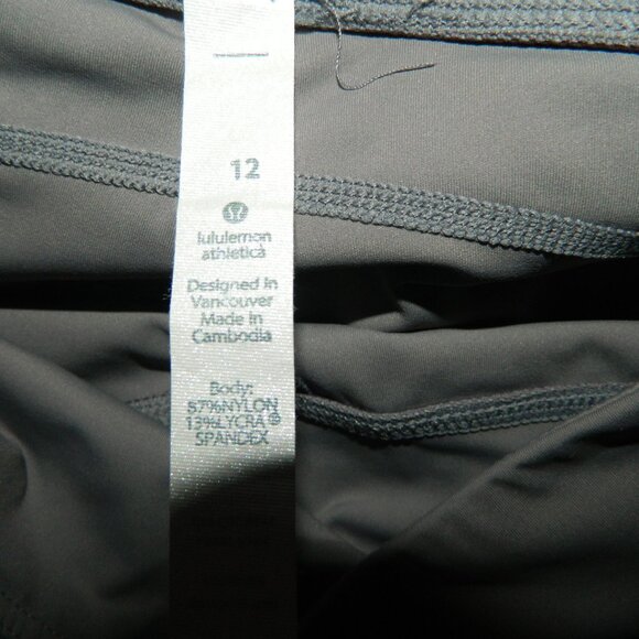 Lululemon FAST & FREE 7/8 TIGHT II *NULUX 25" leggings Sz 12 (K-54) - Picture 6 of 6